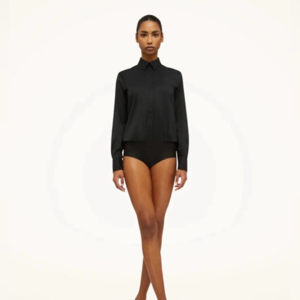 Wolford Black London Effect Bodysuit ~ Size 10